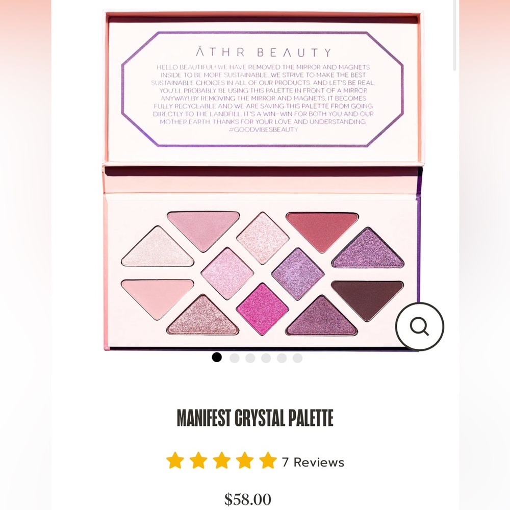 Āthr beauty - manifest eyeshadow palette NWT